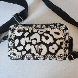 Jimmy Choo Studded Calf Hair Camera Bag "EUC"